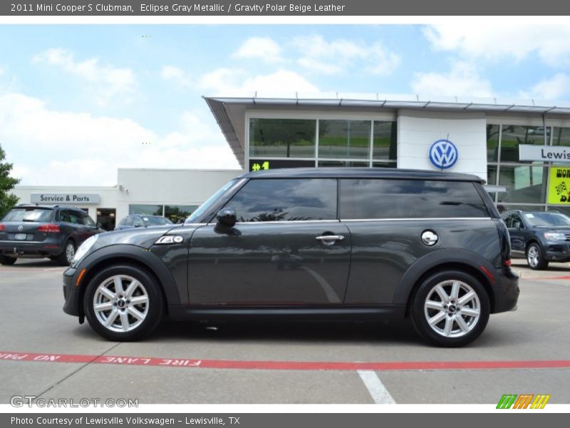 Eclipse Gray Metallic / Gravity Polar Beige Leather 2011 Mini Cooper S Clubman