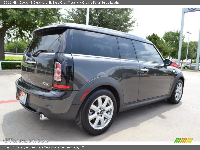 Eclipse Gray Metallic / Gravity Polar Beige Leather 2011 Mini Cooper S Clubman