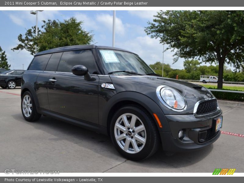 Eclipse Gray Metallic / Gravity Polar Beige Leather 2011 Mini Cooper S Clubman