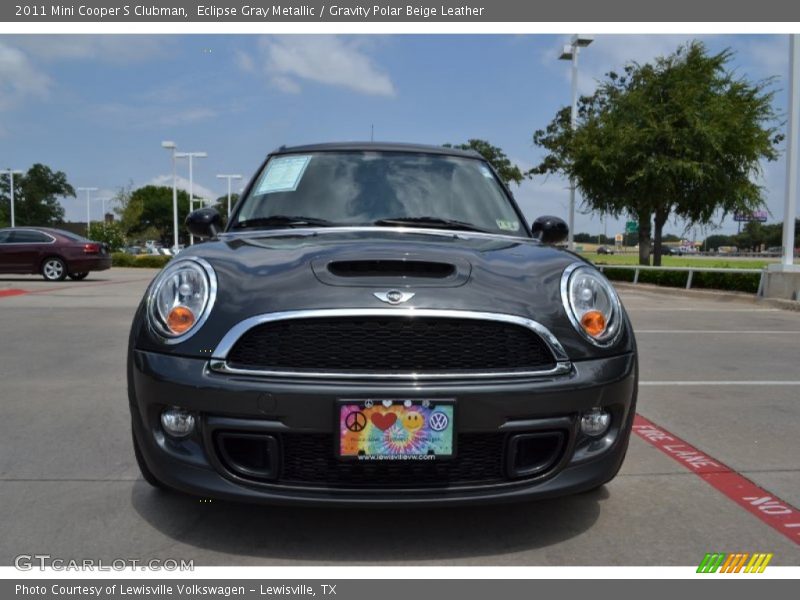 Eclipse Gray Metallic / Gravity Polar Beige Leather 2011 Mini Cooper S Clubman