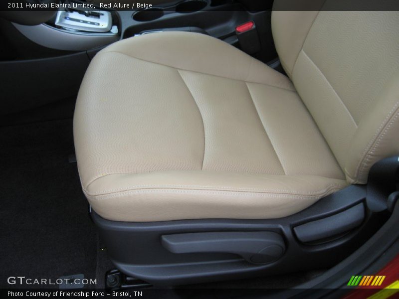 Red Allure / Beige 2011 Hyundai Elantra Limited