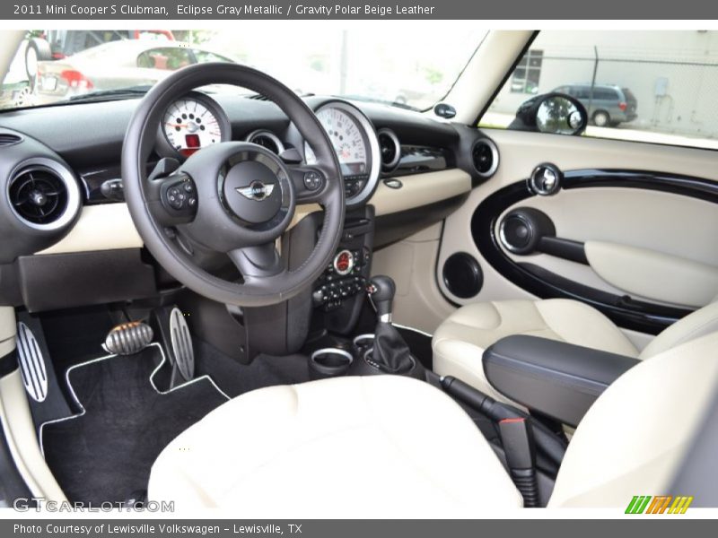 Gravity Polar Beige Leather Interior - 2011 Cooper S Clubman 
