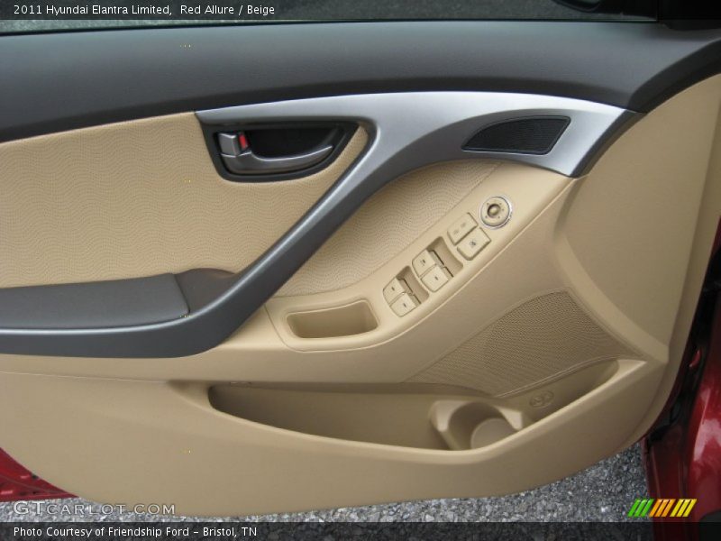 Red Allure / Beige 2011 Hyundai Elantra Limited