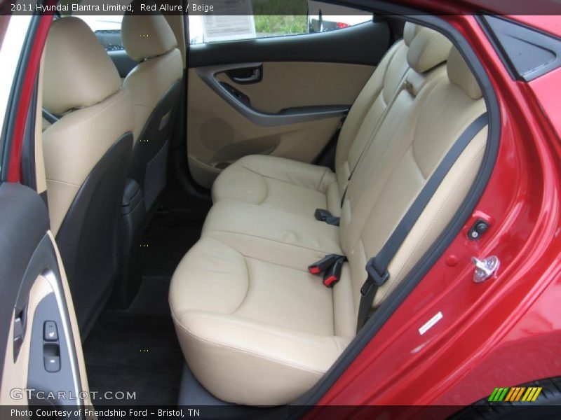 Red Allure / Beige 2011 Hyundai Elantra Limited