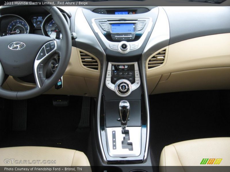 Red Allure / Beige 2011 Hyundai Elantra Limited