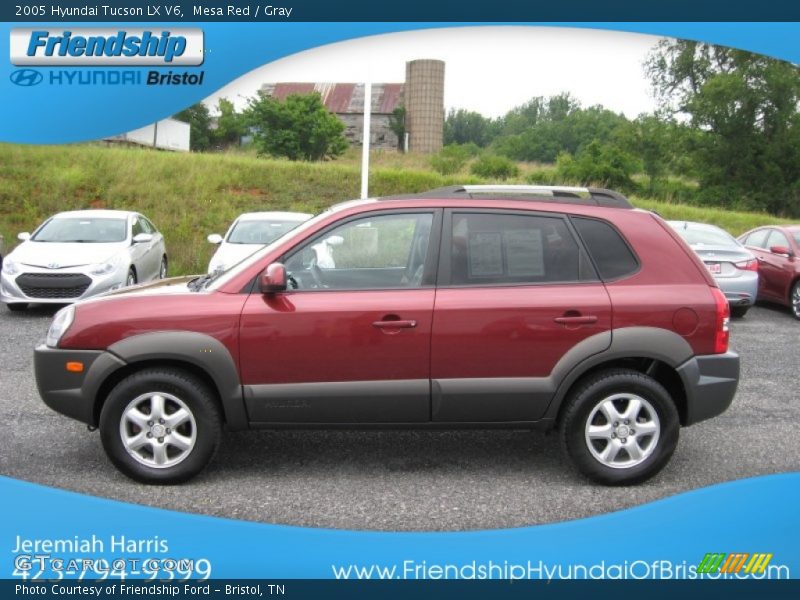 Mesa Red / Gray 2005 Hyundai Tucson LX V6