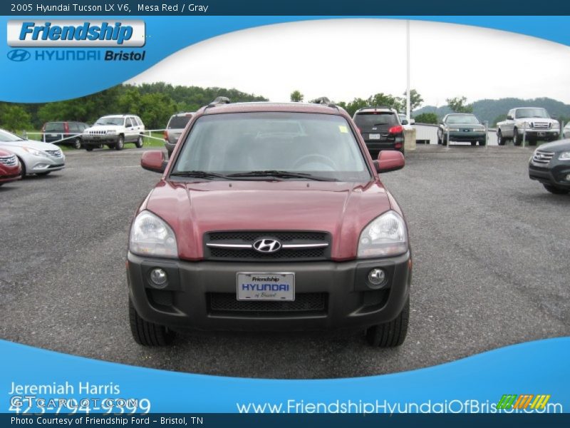 Mesa Red / Gray 2005 Hyundai Tucson LX V6