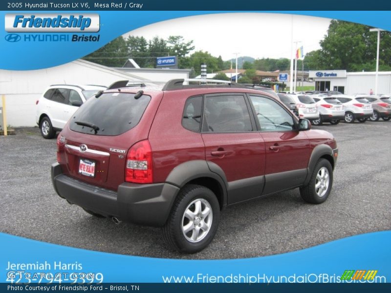 Mesa Red / Gray 2005 Hyundai Tucson LX V6