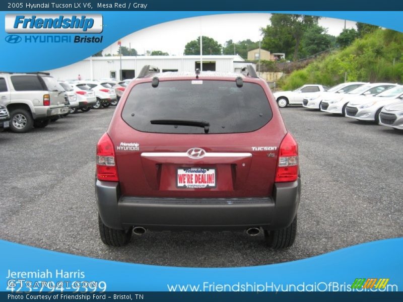 Mesa Red / Gray 2005 Hyundai Tucson LX V6