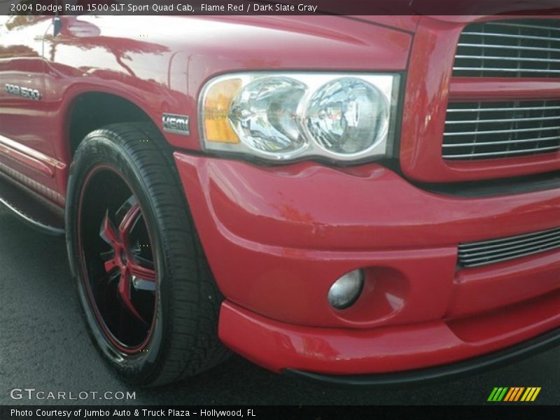 Flame Red / Dark Slate Gray 2004 Dodge Ram 1500 SLT Sport Quad Cab