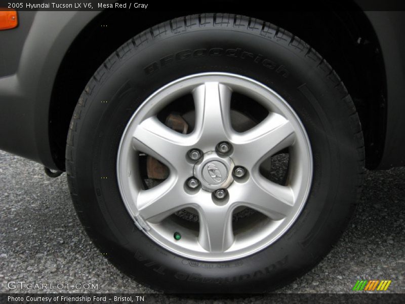 Mesa Red / Gray 2005 Hyundai Tucson LX V6