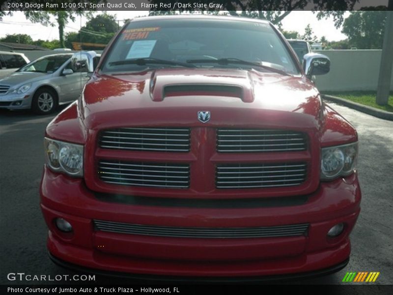 Flame Red / Dark Slate Gray 2004 Dodge Ram 1500 SLT Sport Quad Cab