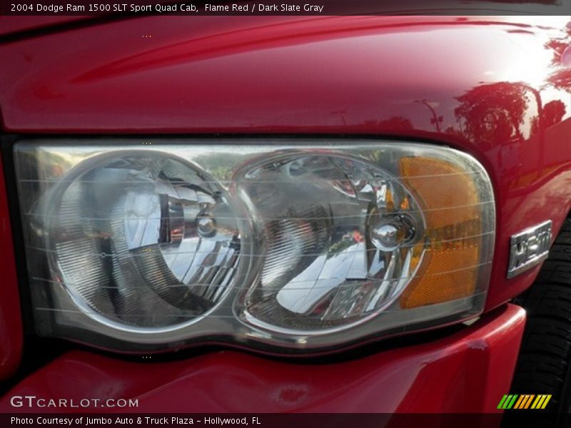 Flame Red / Dark Slate Gray 2004 Dodge Ram 1500 SLT Sport Quad Cab