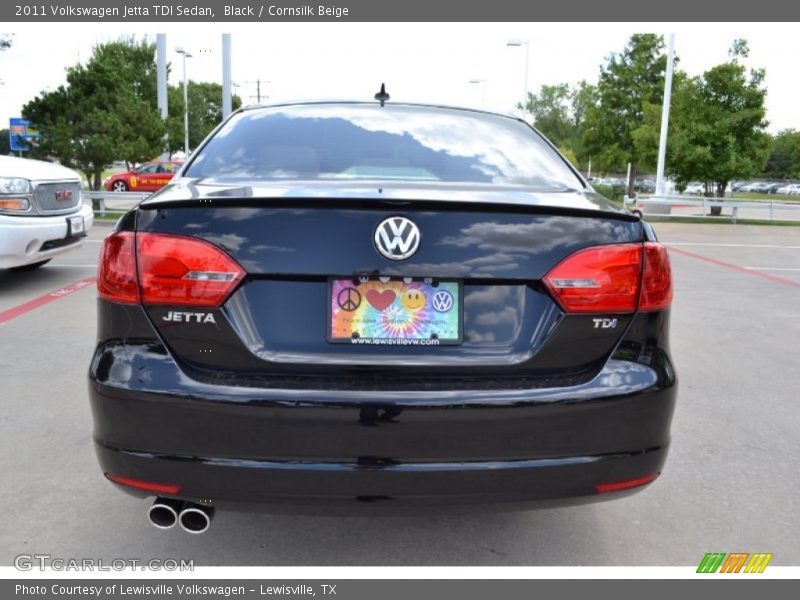 Black / Cornsilk Beige 2011 Volkswagen Jetta TDI Sedan