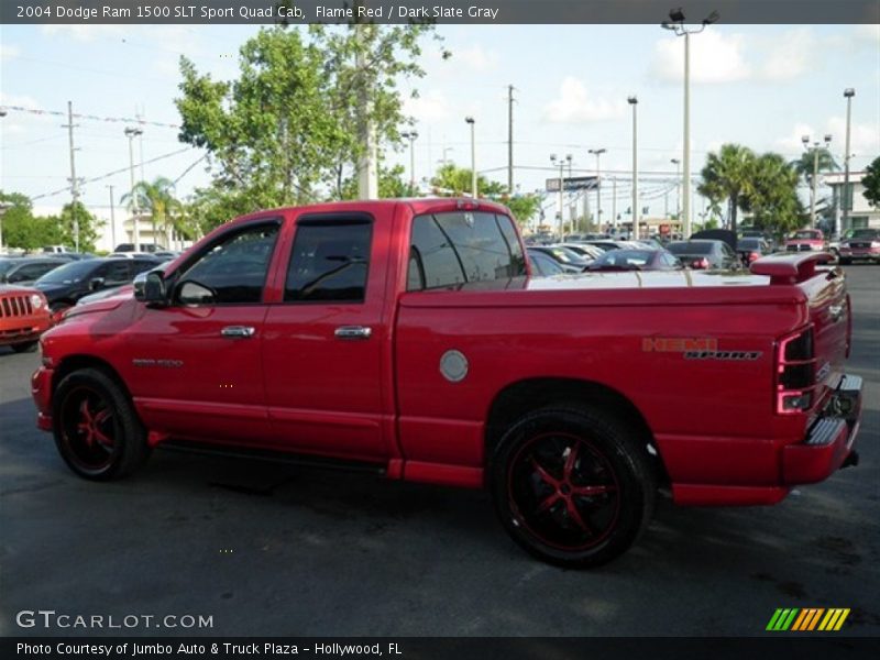 Flame Red / Dark Slate Gray 2004 Dodge Ram 1500 SLT Sport Quad Cab