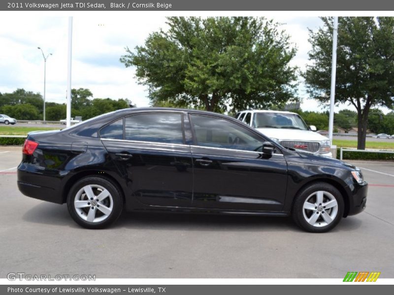 Black / Cornsilk Beige 2011 Volkswagen Jetta TDI Sedan