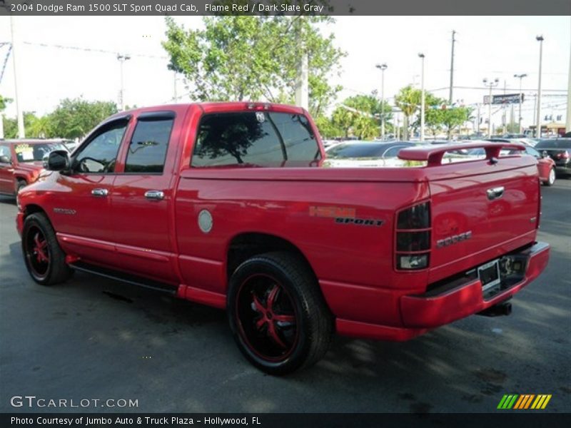 Flame Red / Dark Slate Gray 2004 Dodge Ram 1500 SLT Sport Quad Cab