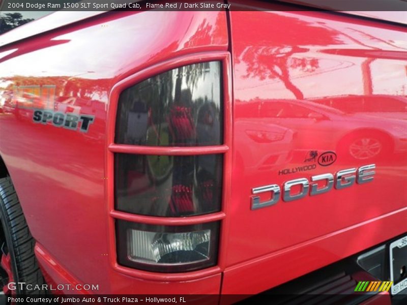 Flame Red / Dark Slate Gray 2004 Dodge Ram 1500 SLT Sport Quad Cab