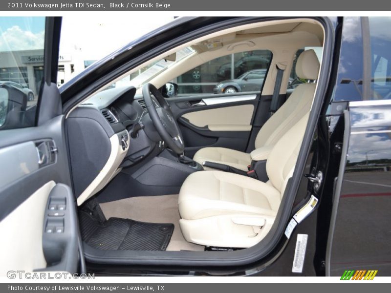 Black / Cornsilk Beige 2011 Volkswagen Jetta TDI Sedan