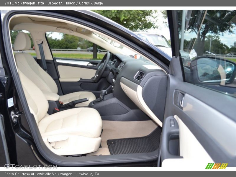 Black / Cornsilk Beige 2011 Volkswagen Jetta TDI Sedan
