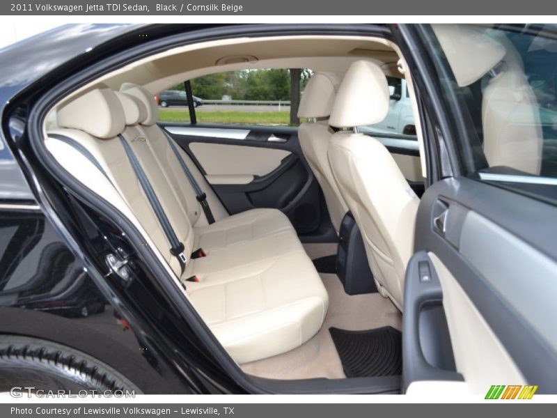 Black / Cornsilk Beige 2011 Volkswagen Jetta TDI Sedan