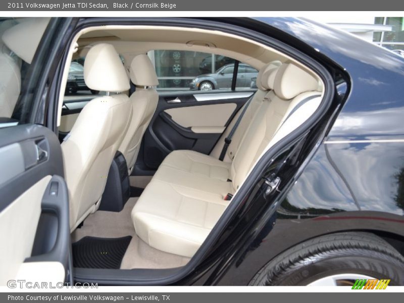 Black / Cornsilk Beige 2011 Volkswagen Jetta TDI Sedan