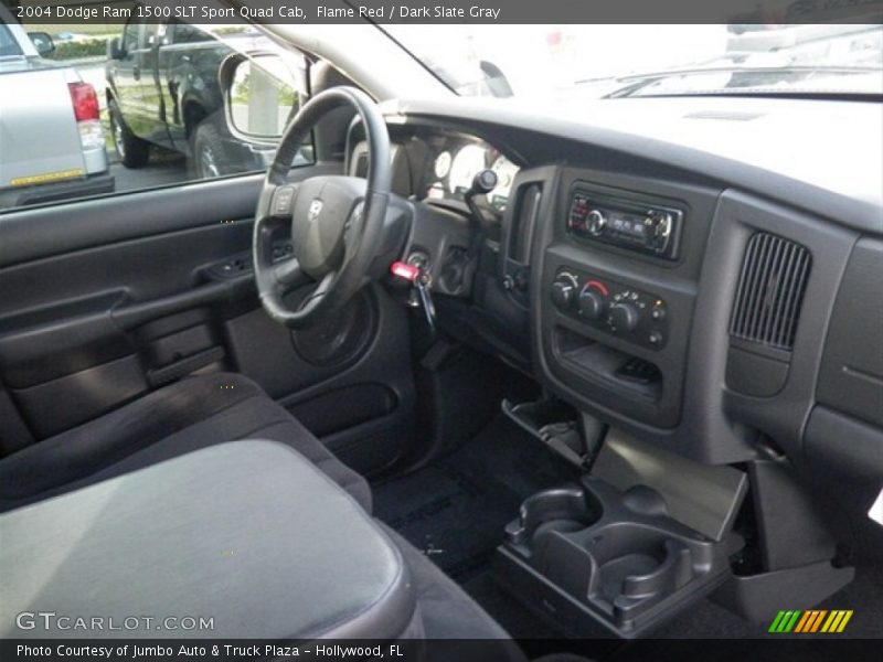 Flame Red / Dark Slate Gray 2004 Dodge Ram 1500 SLT Sport Quad Cab