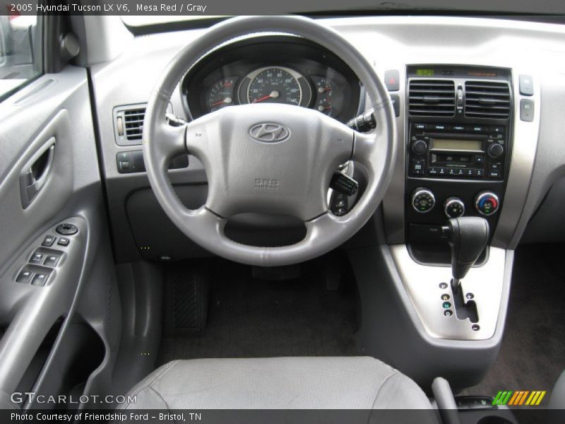 Mesa Red / Gray 2005 Hyundai Tucson LX V6
