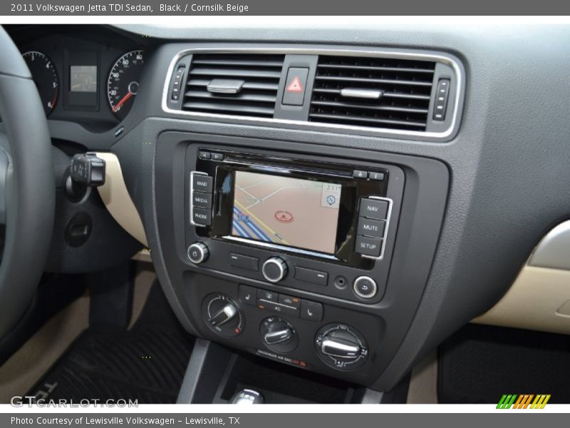 Black / Cornsilk Beige 2011 Volkswagen Jetta TDI Sedan
