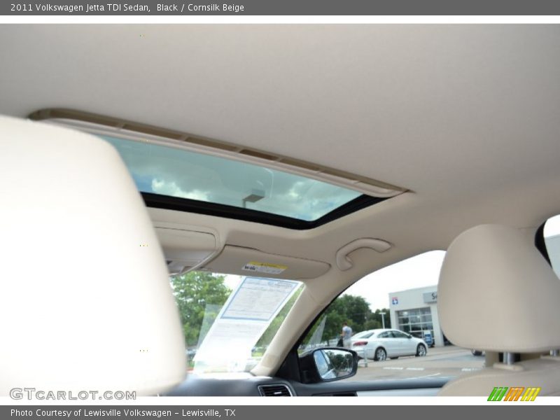 Black / Cornsilk Beige 2011 Volkswagen Jetta TDI Sedan