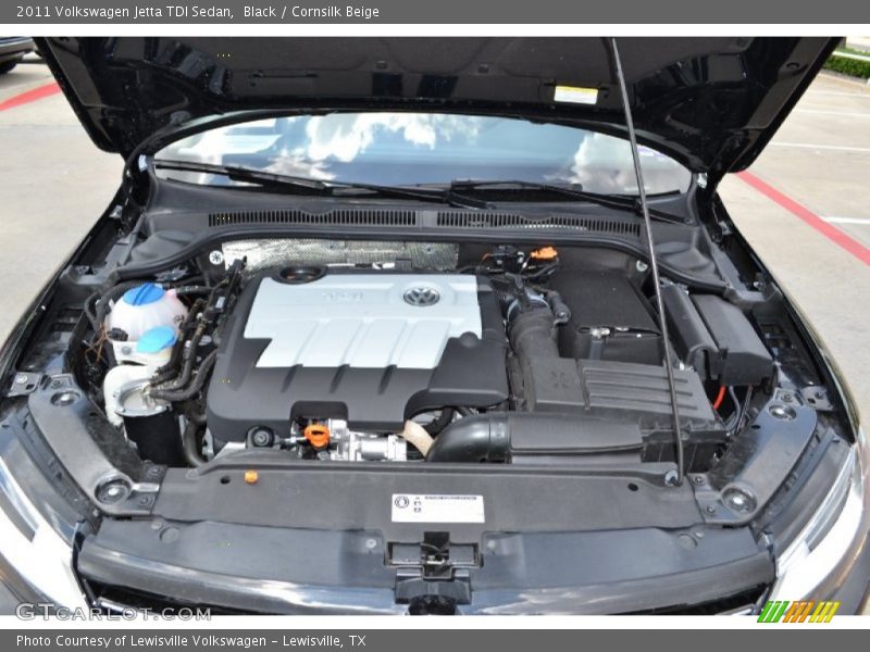 Black / Cornsilk Beige 2011 Volkswagen Jetta TDI Sedan