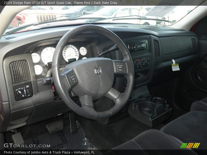Flame Red / Dark Slate Gray 2004 Dodge Ram 1500 SLT Sport Quad Cab