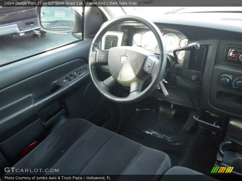 Flame Red / Dark Slate Gray 2004 Dodge Ram 1500 SLT Sport Quad Cab