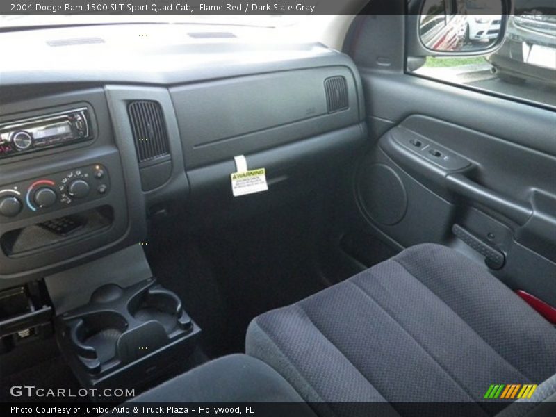 Flame Red / Dark Slate Gray 2004 Dodge Ram 1500 SLT Sport Quad Cab