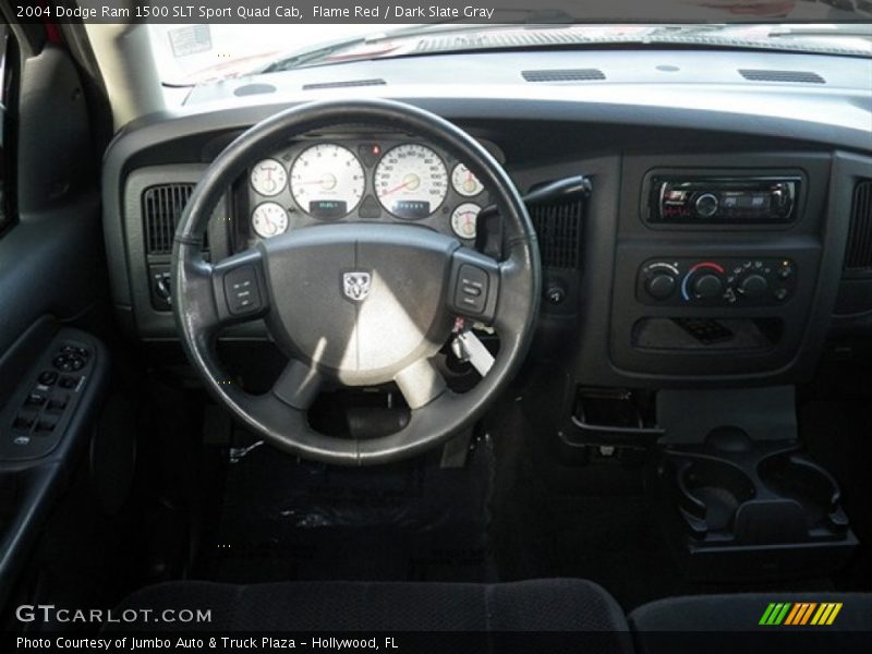 Flame Red / Dark Slate Gray 2004 Dodge Ram 1500 SLT Sport Quad Cab
