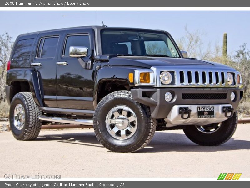 Black / Ebony Black 2008 Hummer H3 Alpha