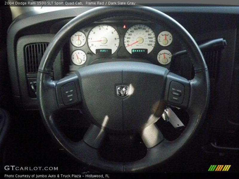 Flame Red / Dark Slate Gray 2004 Dodge Ram 1500 SLT Sport Quad Cab