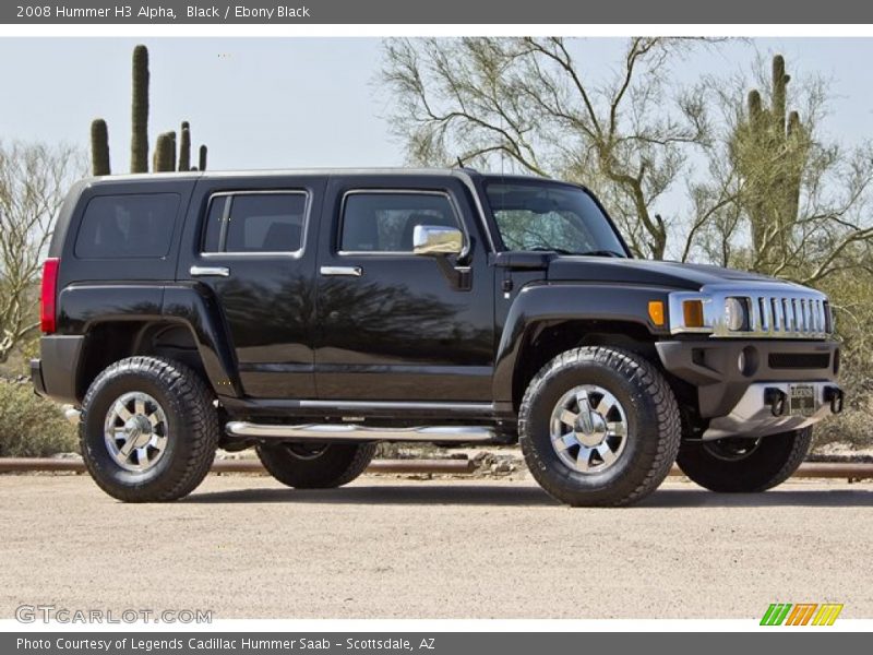 Black / Ebony Black 2008 Hummer H3 Alpha