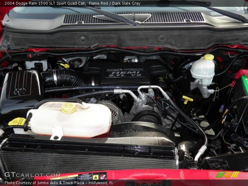Flame Red / Dark Slate Gray 2004 Dodge Ram 1500 SLT Sport Quad Cab