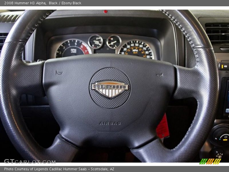 Black / Ebony Black 2008 Hummer H3 Alpha