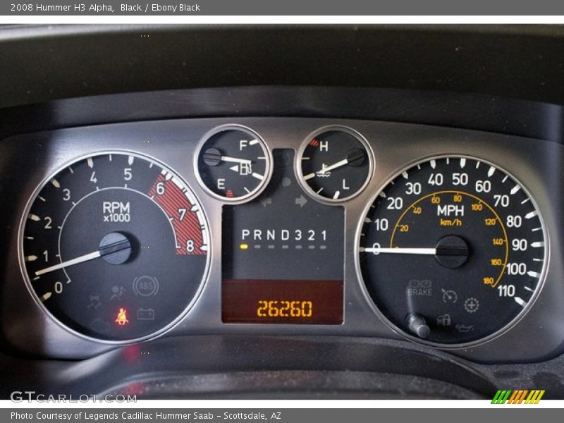 Black / Ebony Black 2008 Hummer H3 Alpha
