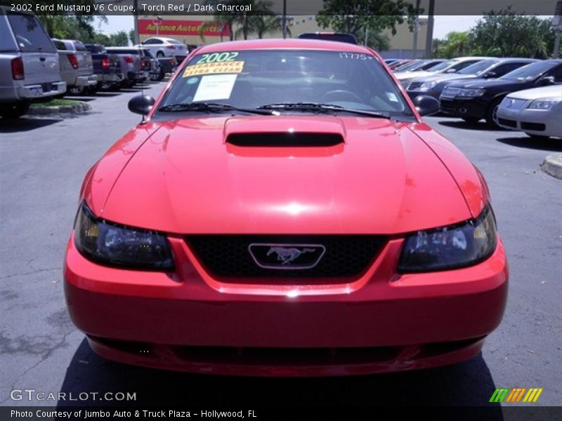 Torch Red / Dark Charcoal 2002 Ford Mustang V6 Coupe