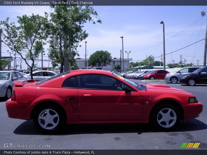 Torch Red / Dark Charcoal 2002 Ford Mustang V6 Coupe