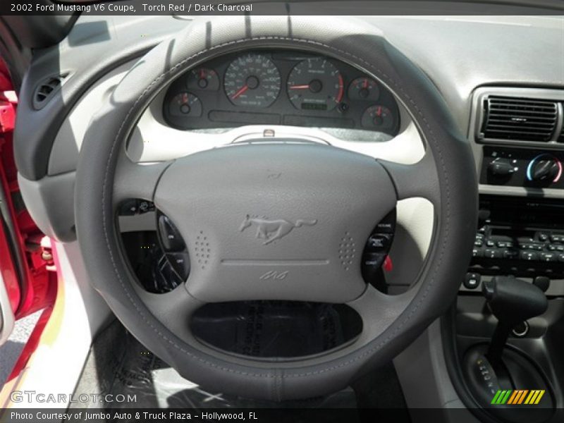Torch Red / Dark Charcoal 2002 Ford Mustang V6 Coupe