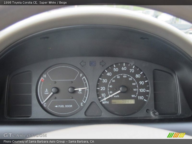  1998 Corolla CE CE Gauges
