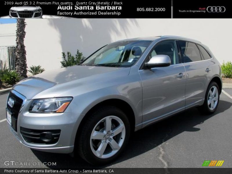 Quartz Gray Metallic / Black 2009 Audi Q5 3.2 Premium Plus quattro