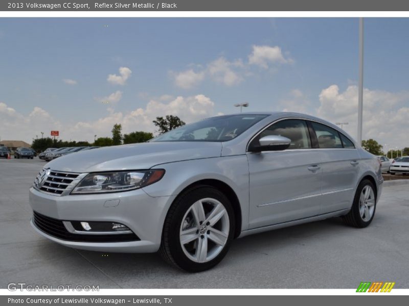 Reflex Silver Metallic / Black 2013 Volkswagen CC Sport