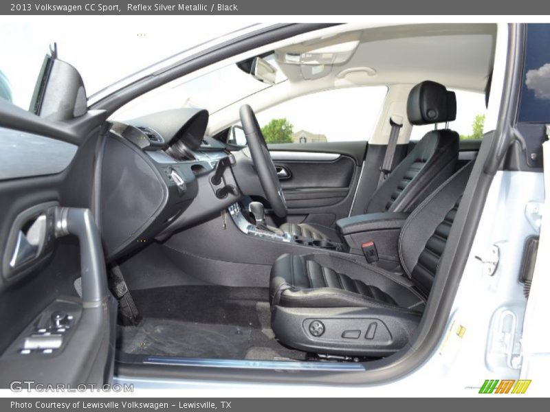 Reflex Silver Metallic / Black 2013 Volkswagen CC Sport
