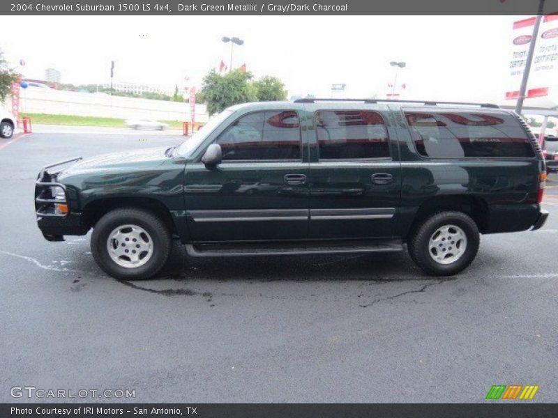 Dark Green Metallic / Gray/Dark Charcoal 2004 Chevrolet Suburban 1500 LS 4x4