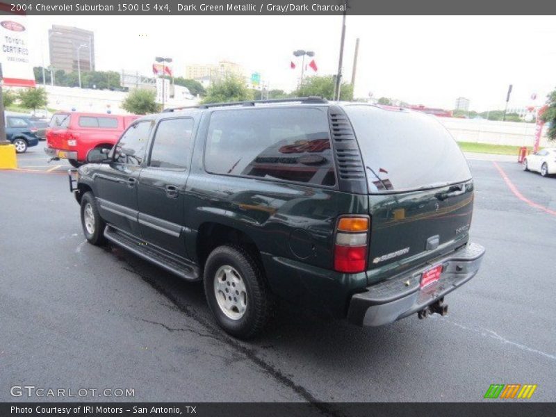 Dark Green Metallic / Gray/Dark Charcoal 2004 Chevrolet Suburban 1500 LS 4x4